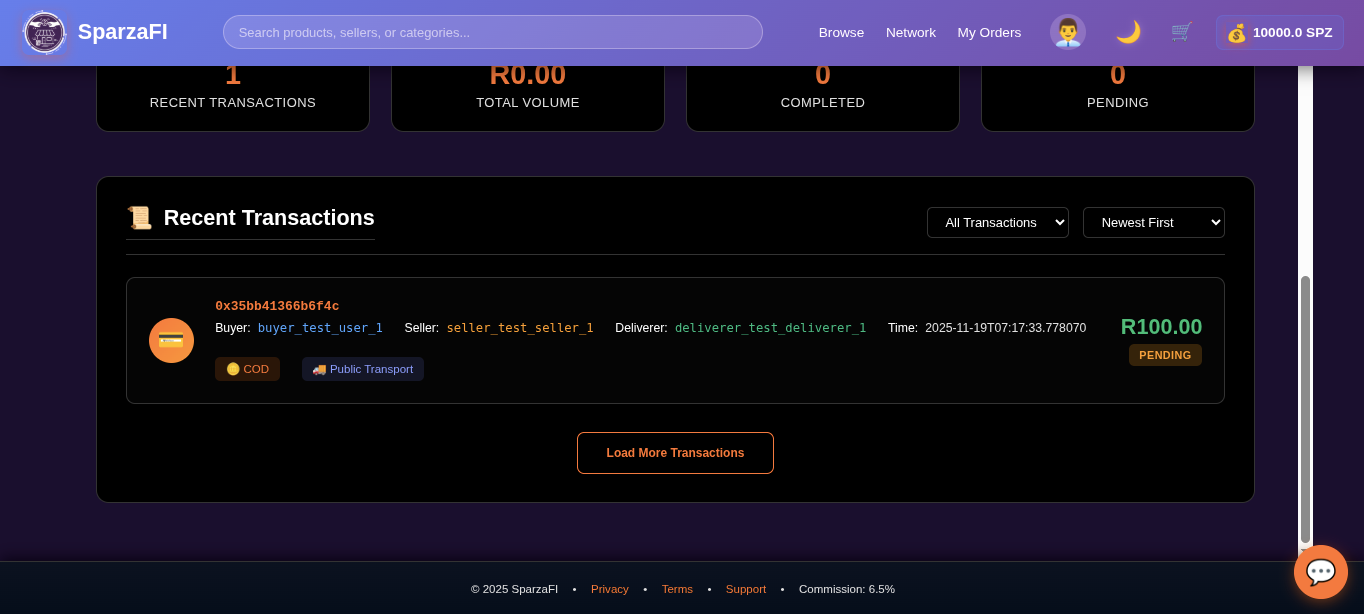 SparzaFi Platform Screenshot 19